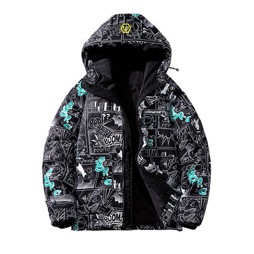 Пуховик мужской Fuerza Demon Print