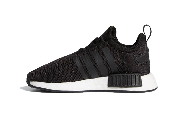 Adidas originals nmd_r1 black для новорожденных и детей младшего возраста