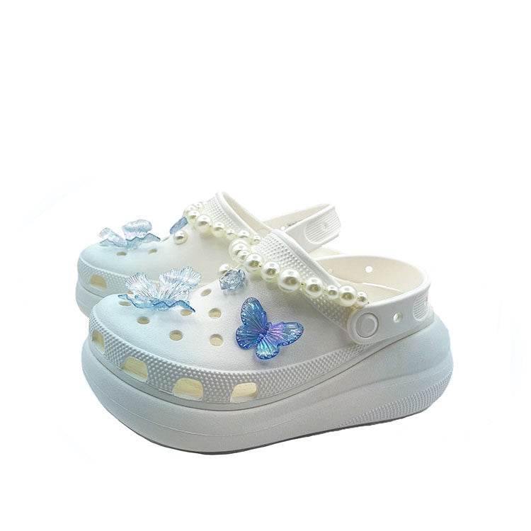 Шлепанцы Crocs Crush Clog Butterfly Blue EVA - Boxette Shop