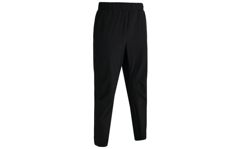 Under armour woven series slim fit woven running training long knit sweatpants men's black