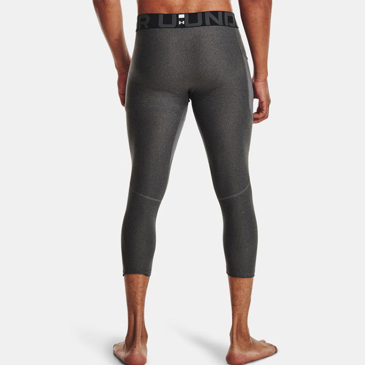 Ua heatgear® armour athletic training tight breathable pants men's carbon grey