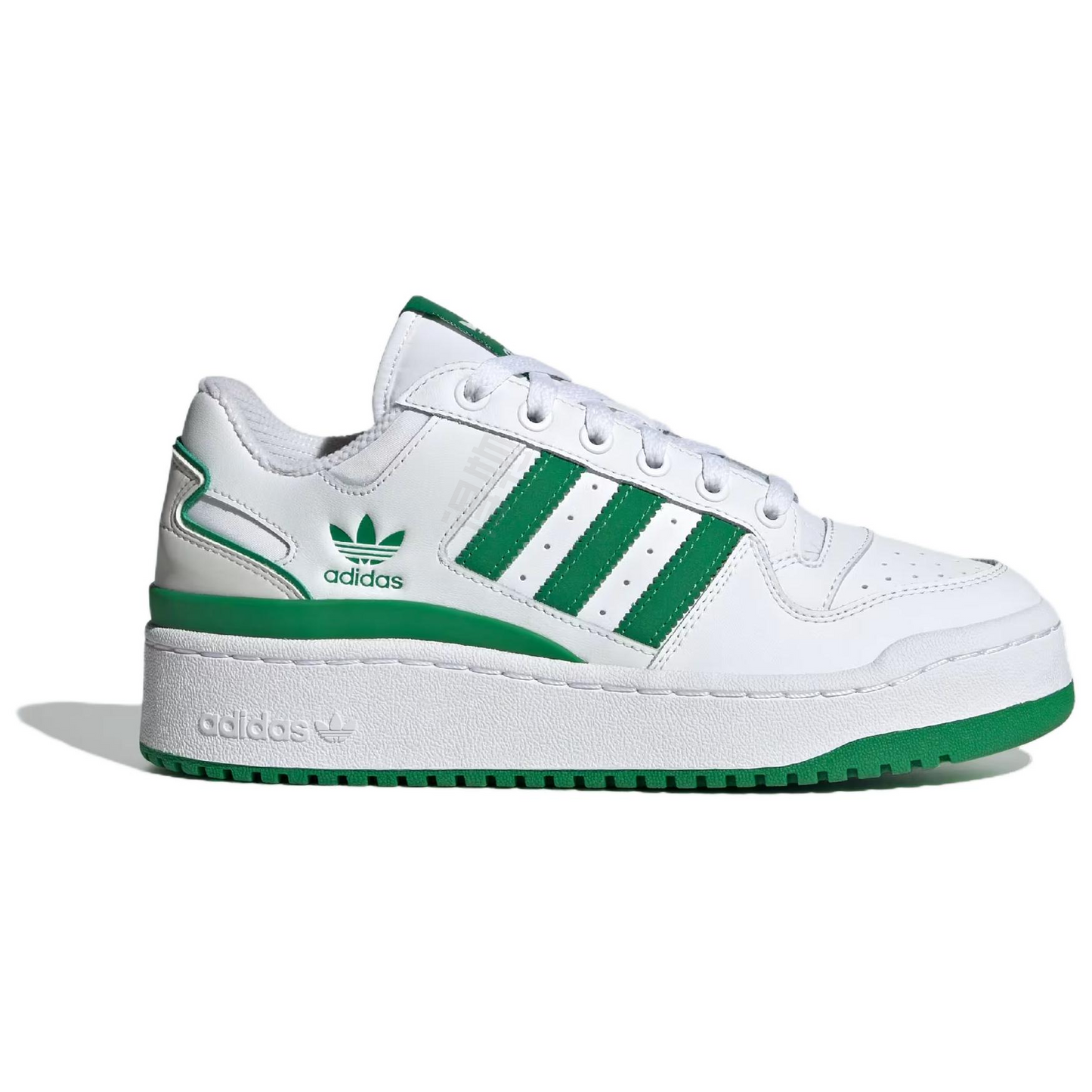 Adidas originals forum bold удобные и универсальные бордшорты с низким верхом женские бело-зеленые