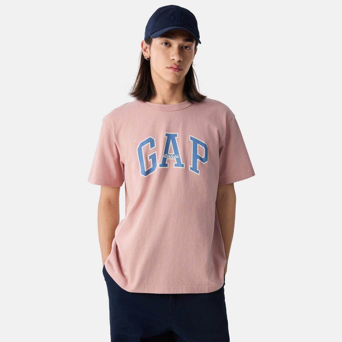 Gap весна и лето буквы печатных логотип свободные футболки с коротким рукавом модные повседневные мужчины и женщины с одинаковыми моделями - Boxette Shop