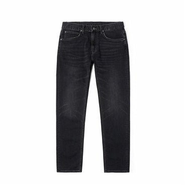 Moda erkaklar qora va kulrang Lee Standard o'rta bo'yli toraytirilgan besh cho'ntakli jinsi