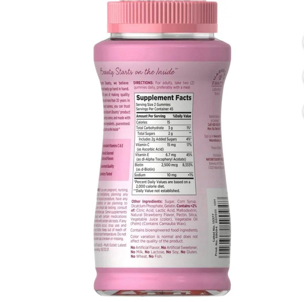 БАД Nature's Bounty Hair, Skin & Nails, 90 жевательных капсул - Boxette Shop