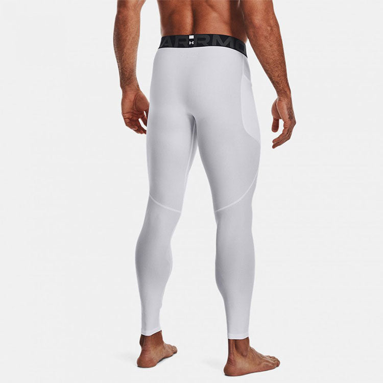 Under armour heatgear skinny solid slim fit inside fitness pants wraparound athletic pants men's white