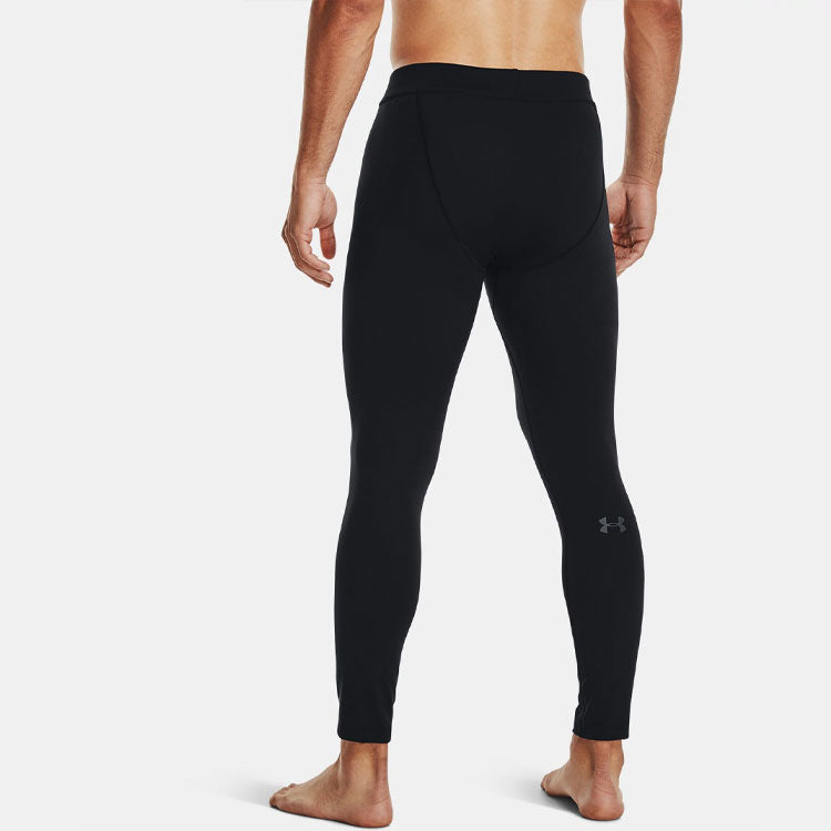 Under armour base 4.0 леггинсы сплошной цвет открытый плотный внутренний упакованные спортивные брюки мужские черный