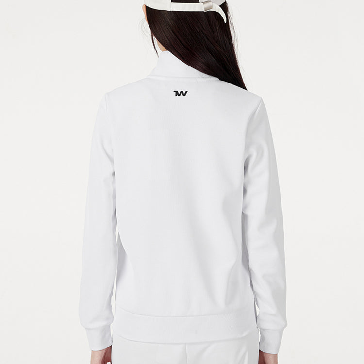 Under armour andromeda сплошной цвет воротника-стойки повседневная спортивная куртка женская белая