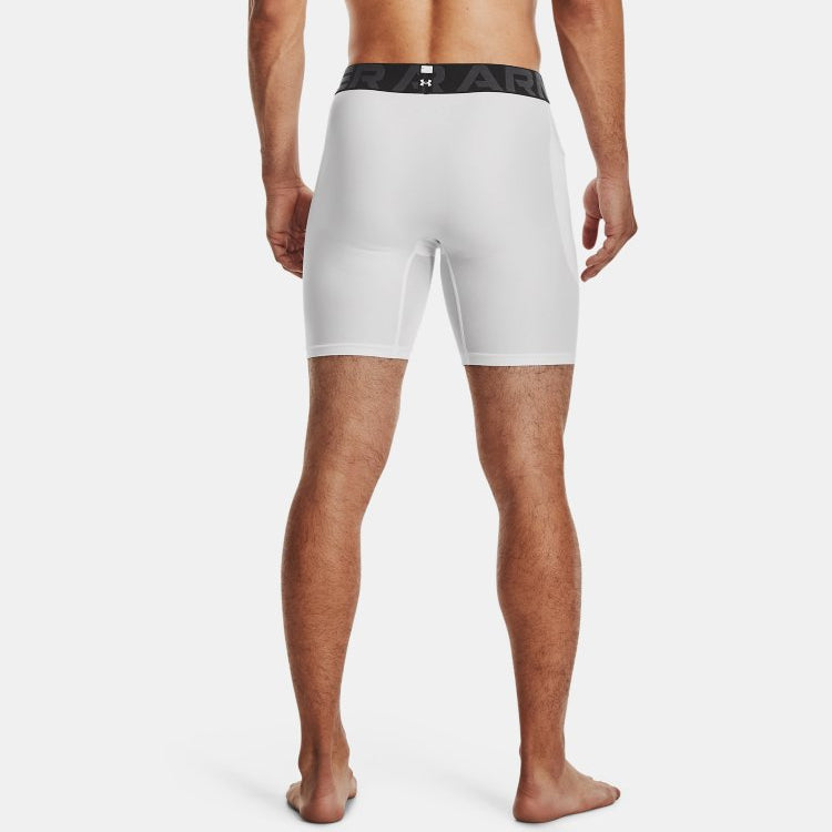 Спортивные шорты under armour heatgear andromeda strong stretch training fitness sports shorts мужские белые