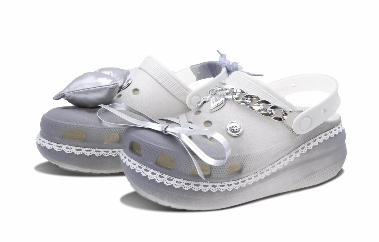 Шлепанцы Crocs Crush Clog Silver Mountain Spring - Boxette Shop