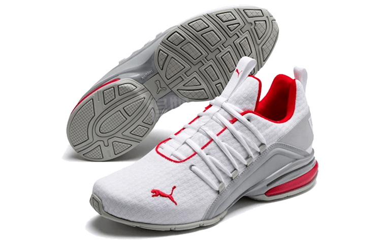 Кроссовки Puma Axelion Block White and Red - Boxette Shop