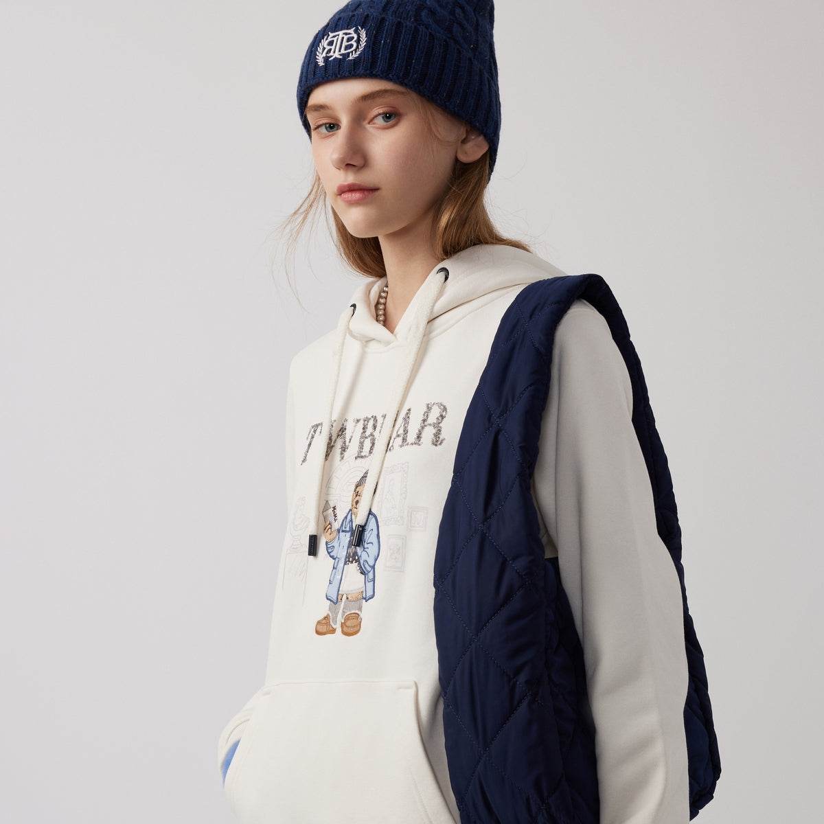 Худи женское Teenie Weenie Bear College Style - Boxette Shop