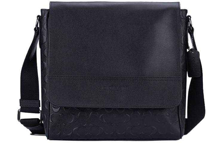 Сумка мужская Coach Houston 27 Embossed Leather Map S - Boxette Shop