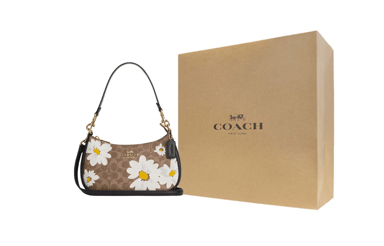 Сумка женская Coach Teri 24 Floral Print Brand Logo - Boxette Shop