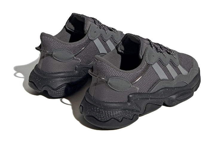 Adidas originals ozweego series j удобные и универсальные нескользящая износостойкая легкая детская повседневная обувь серый подростки