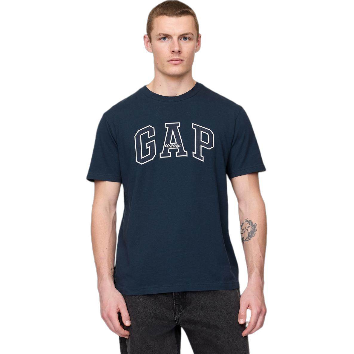 Gap весна и лето буквы печатных логотип свободные футболки с коротким рукавом модные повседневные мужчины и женщины с одинаковыми моделями - Boxette Shop