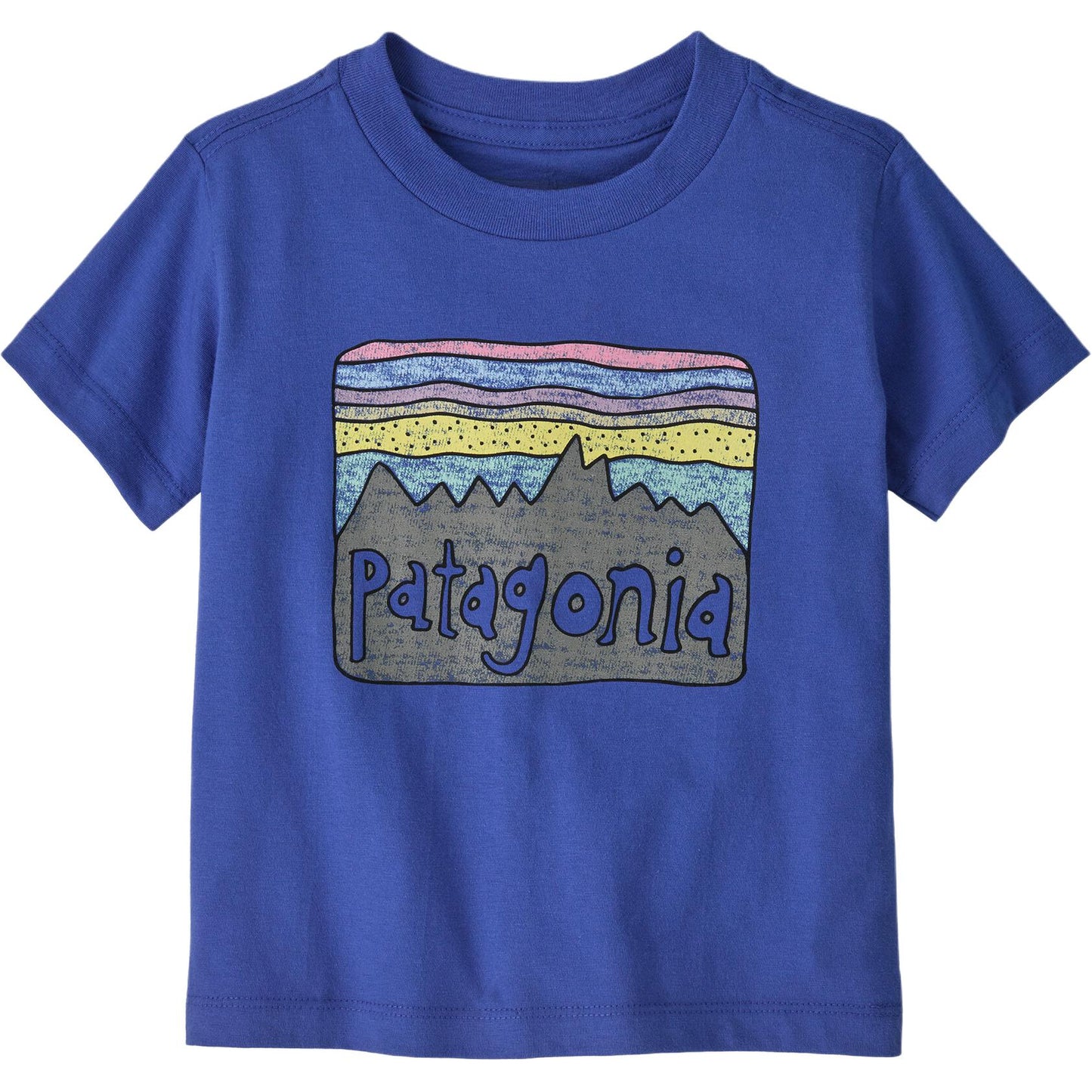 Patagonia patagonia t-shirt fitz roy skies soft simple pullover short sleeve infant & toddler