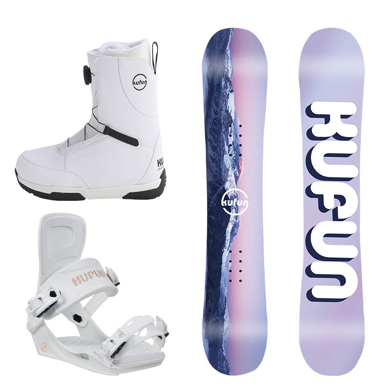 Kufun комплект лыжных принадлежностей лыжи крепления всестороннее дикий снег безопасный и стабильный высокоскоростное катание на лыжах для начинающих прочный и износостойкий комплект открытый
