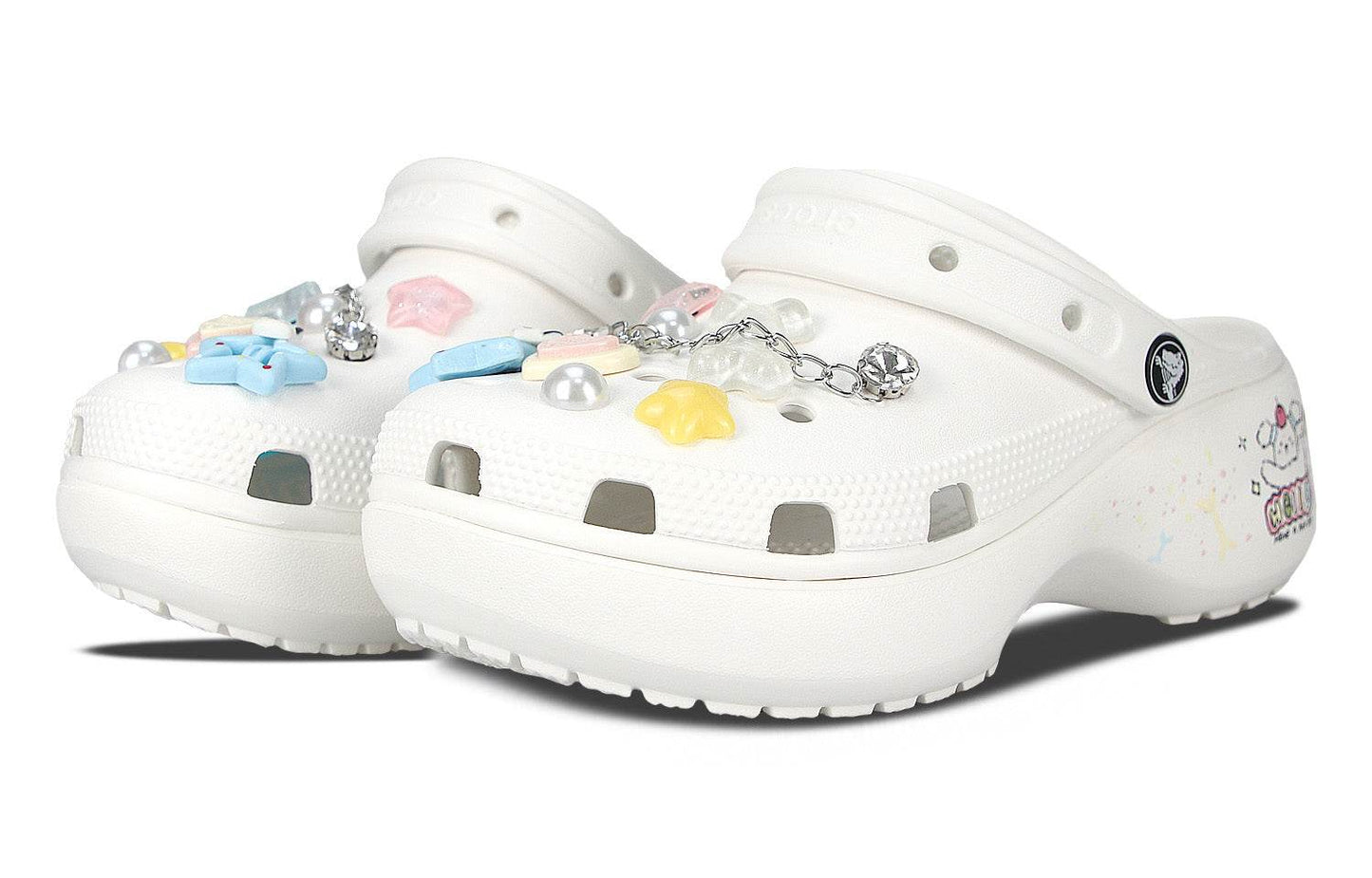 Шлепанцы женские Crocs Classic Platform Clog Hello Puppy EVA - Boxette Shop