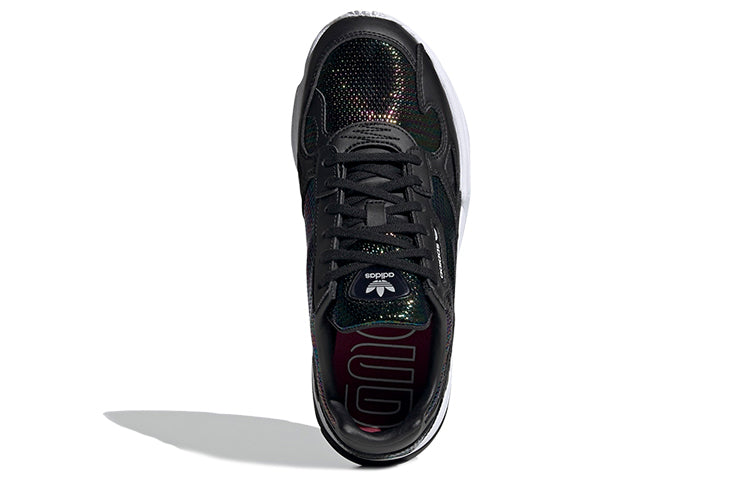 Adidas originals falcon удобная повседневная низкопробная женская повседневная обувь темно-черного цвета