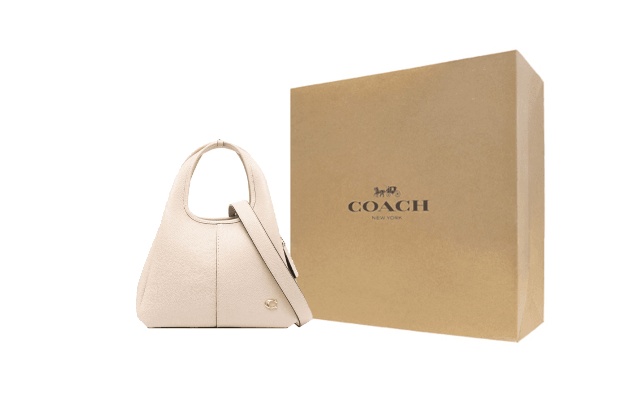 Сумка женская Coach Lana Logo Simple Solid Colour Leather - Boxette Shop