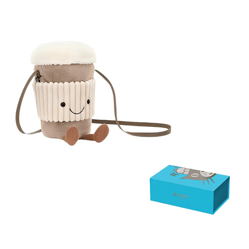 Мягкая игрушка Jellycat Fun Stuff — Кофейная кружка сумка - Boxette Shop