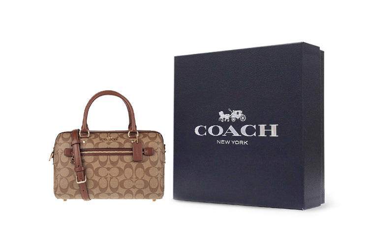 Сумка женская Coach Rowan 27 Printed Pvc Boston S - Boxette Shop