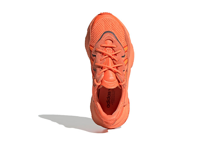 Adidas originals ozweego collection low top athletic casual shoes orange teens