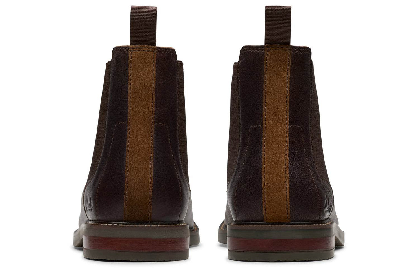 Clarks свою музыку коровьей кожи простой британский сто с коротким челси ботинки мужчины коричневый - Boxette Shop
