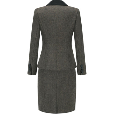 Bir sayoz mashhur rasmiy kichik parfyumeriya uslubidagi martaba ayollar kuz va qish plash temperament ma'buda model kostyum kostyum ayol modellari