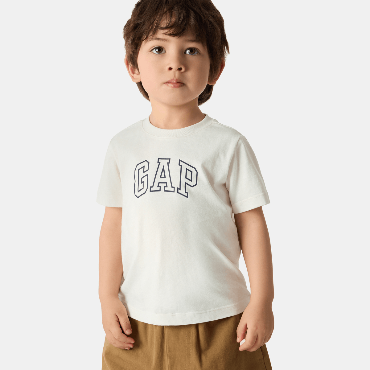 Gap футболка мальчики и девочки хлопок круглый вырез удобный короткий рукав детские модели - Boxette Shop