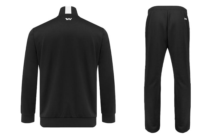 Under armour сплошной цвет casual athletic jacket quick dry sweatpants casual athletic suit men's black