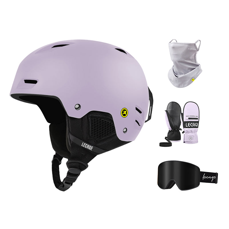 Шлем горнолыжный комплект Lecage
