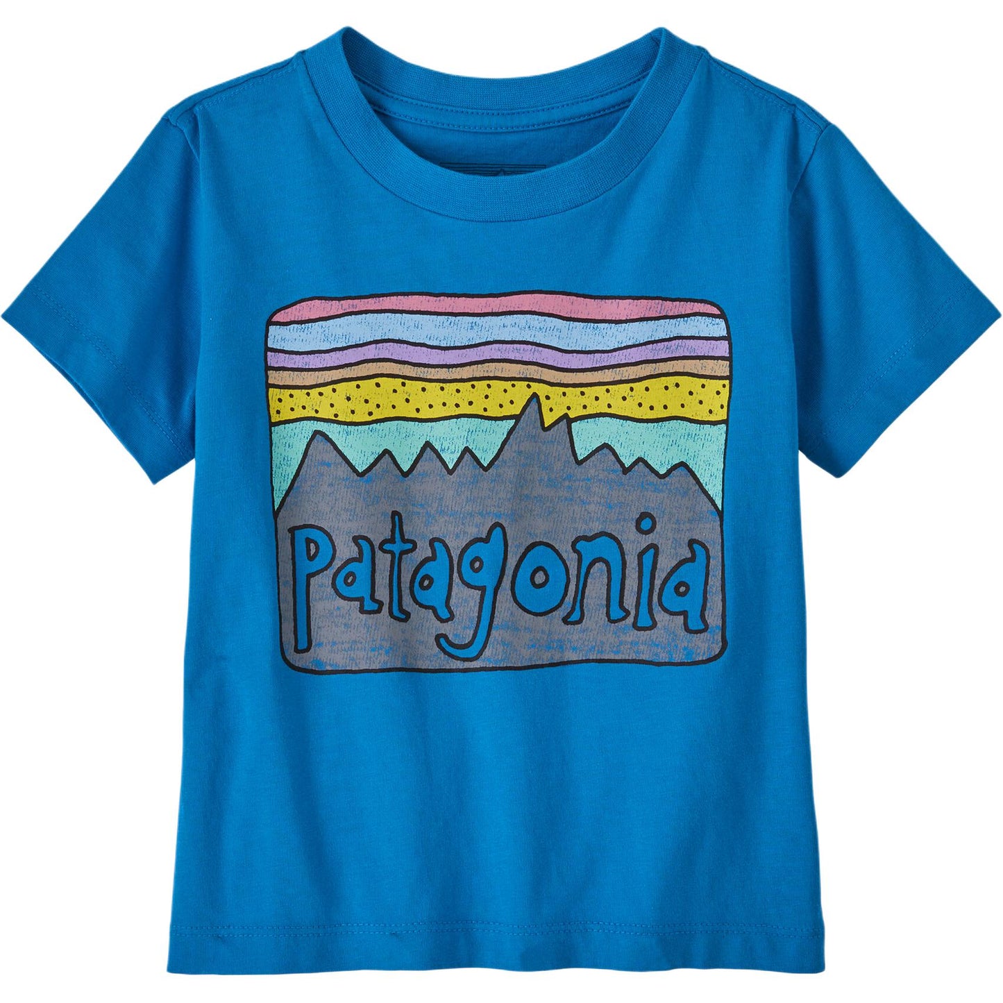 Patagonia patagonia t-shirt fitz roy skies soft simple pullover short sleeve infant & toddler