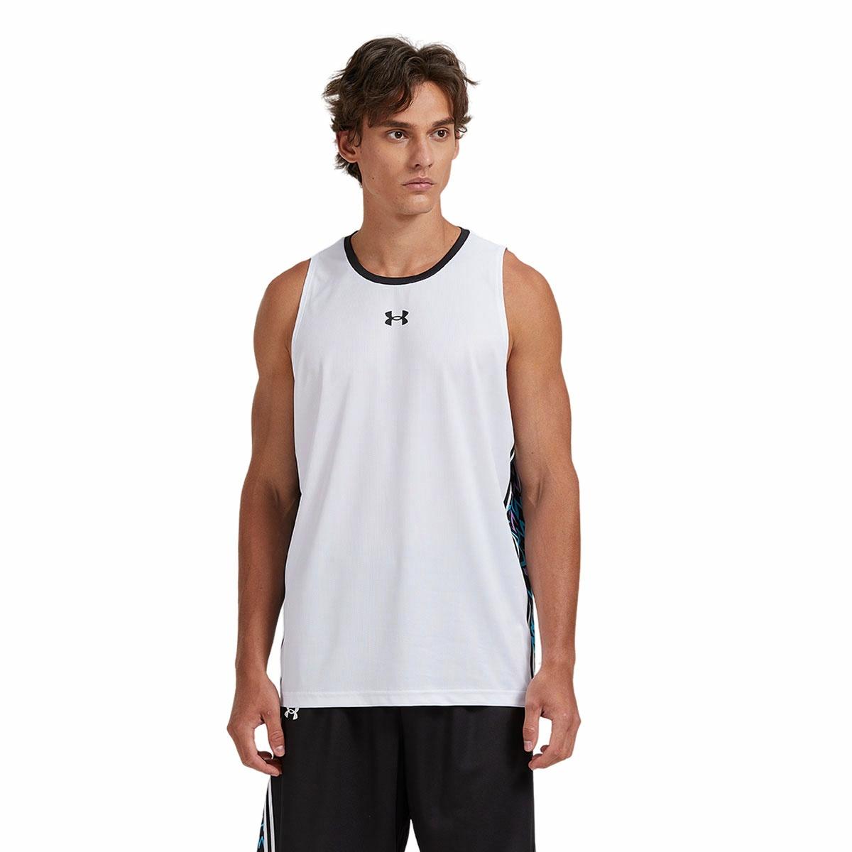 Under armour ss24 повседневная повседневная бег фитнес тренировки спорт быстро сухой дышащий без рукавов танк топ мужской и женский белый
