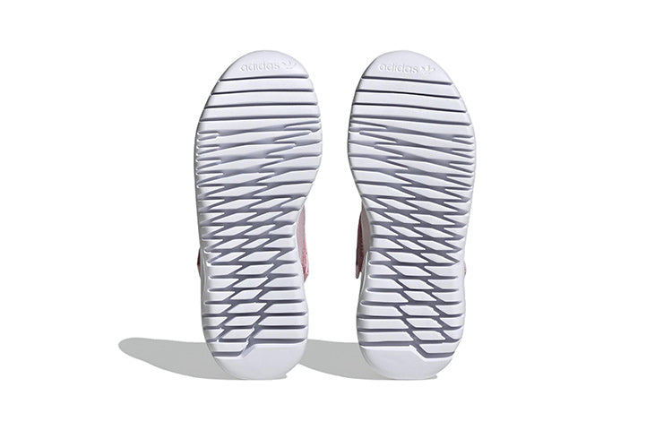 Adidas originals flex 2.0 низкие верхние спортивные повседневные кроссовки розовый средний маленькие дети