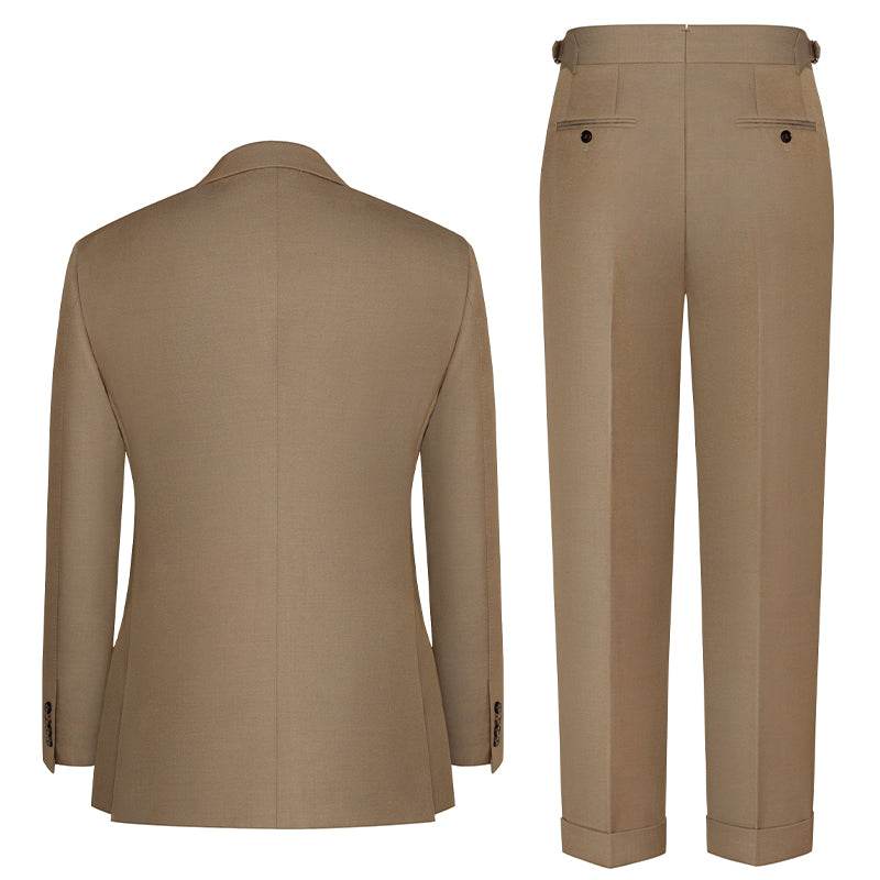 Костюм мужской Skaro Wrinkle-Resistant Wool Khaki - Boxette Shop