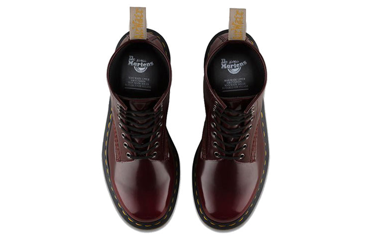 Dr.martens martin 1460 другие 8 отверстий носить круглый носок короткие ботинки мартин мужчины и женщины вишневый красный