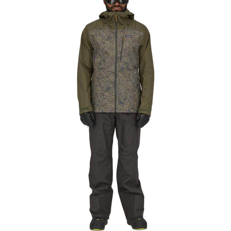 Patagonia powder town pants - короткие длинные повседневные водонепроницаемые дышащие лыжные брюки мужские однотонные - Boxette Shop