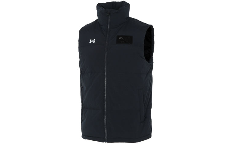 Under armour casual sports warm down vest men's black