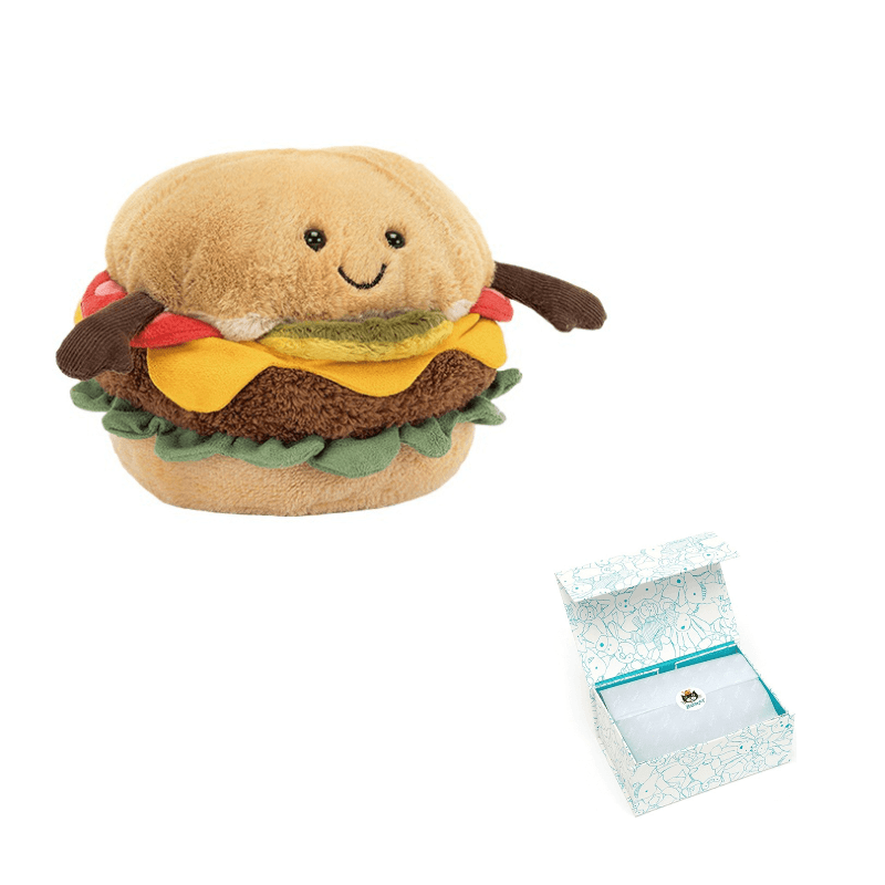 Мягкая игрушка Jellycat Fun Food Series Burger - Boxette Shop