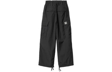 Carhartt o'chirish reaktiv yuk shimi, qattiq elastik beli bo'shashgan tekis ish shimi, to'q kulrang