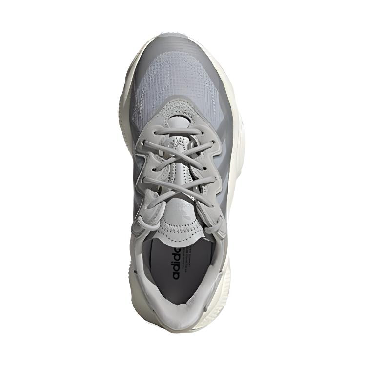 Adidas originals ozweego j ткань удобная износостойкая низкопористая атлетическая повседневная обувь серый подростки