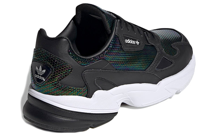 Adidas originals falcon удобная повседневная низкопробная женская повседневная обувь темно-черного цвета