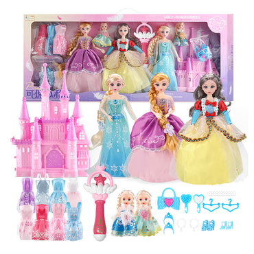 KEBY Princess katta sovg'a qutisi qo'g'irchoq to'plami