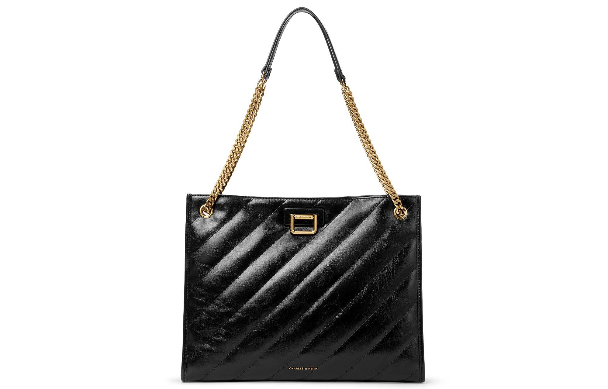 Сумка женская Charles&Keith Capacity Quilted Chain S - Boxette Shop