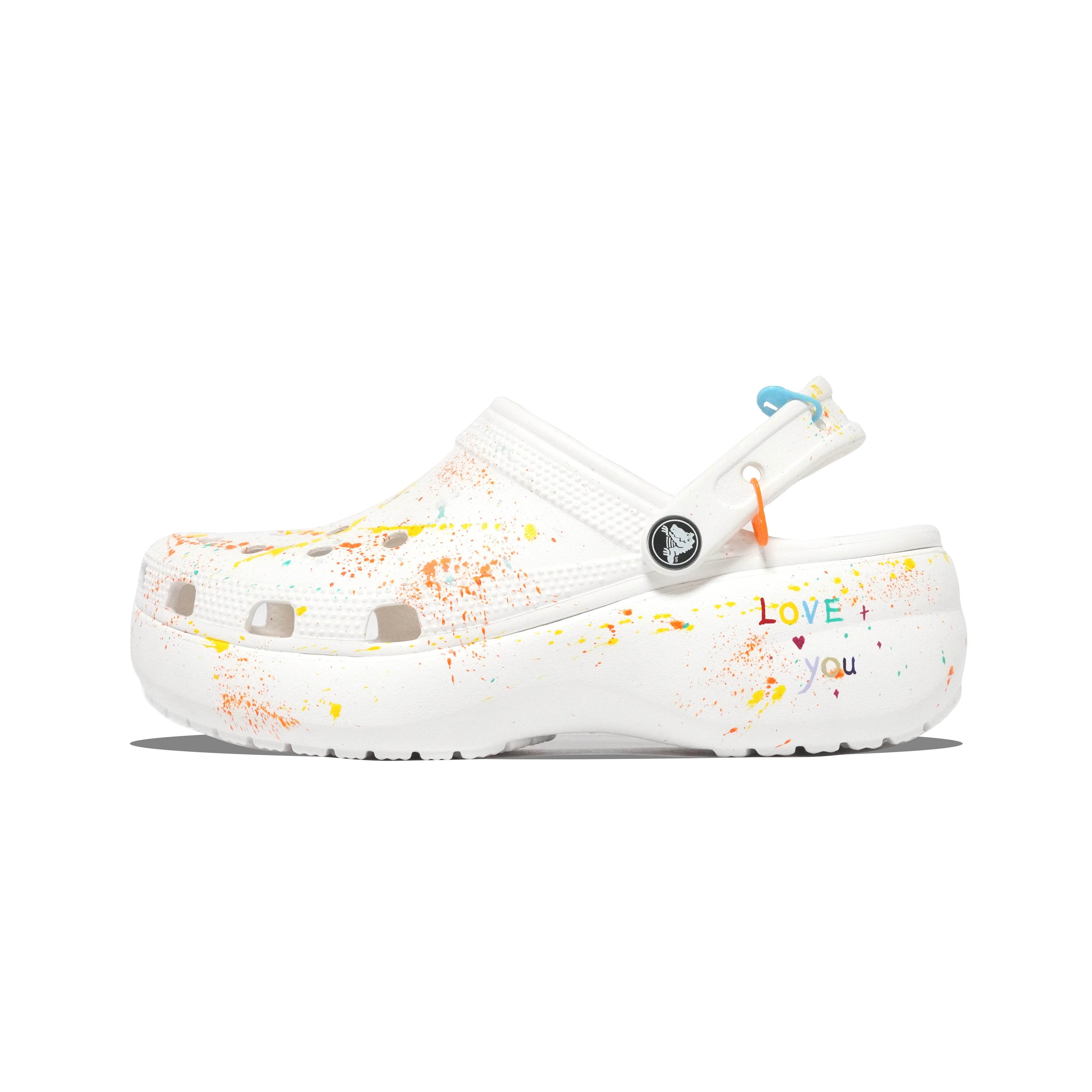 Шлепанцы женские Crocs Classic Platform Clog Rainbow Sugar Splash - Boxette Shop