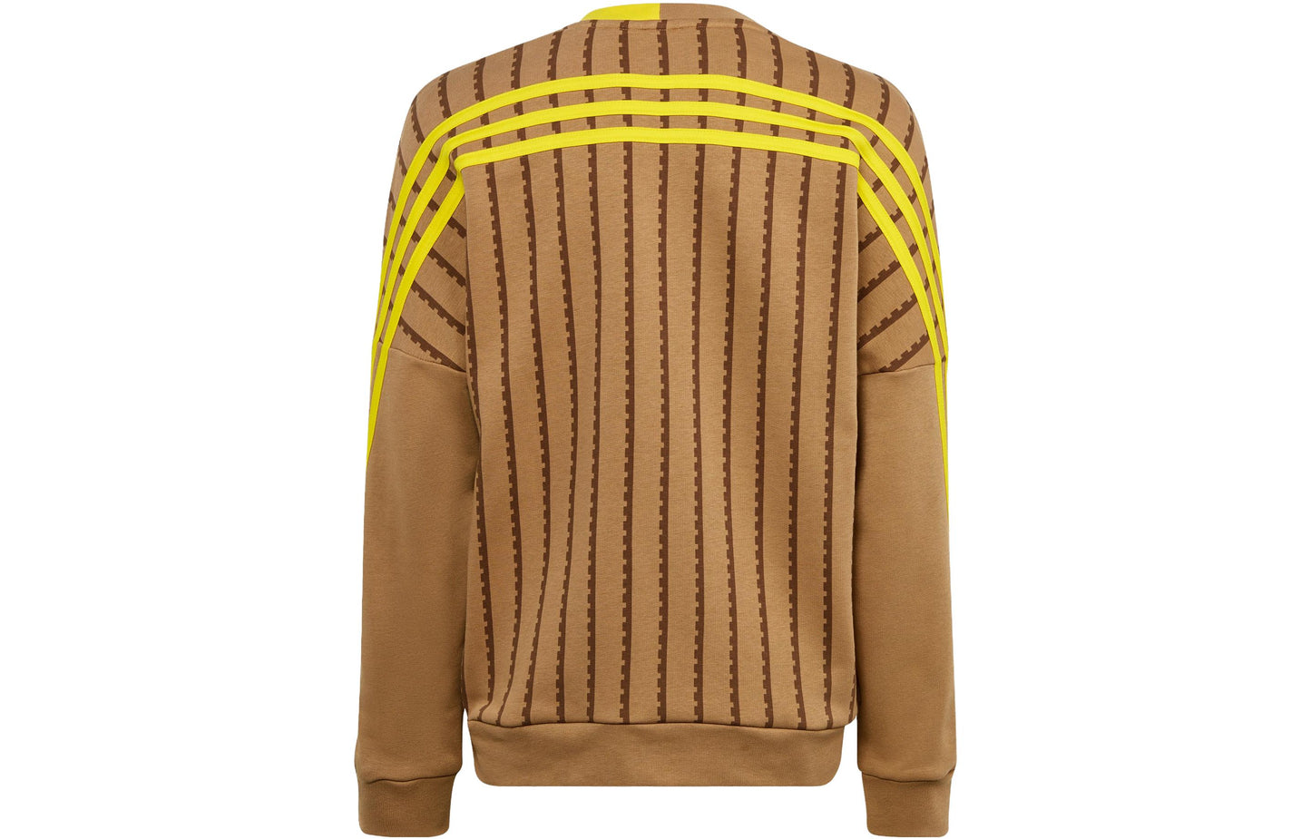 Adidas x lego lego classic sweatshirt youth stripe colourblock sports long sleeve round neck sweatshirt cardboard yellow