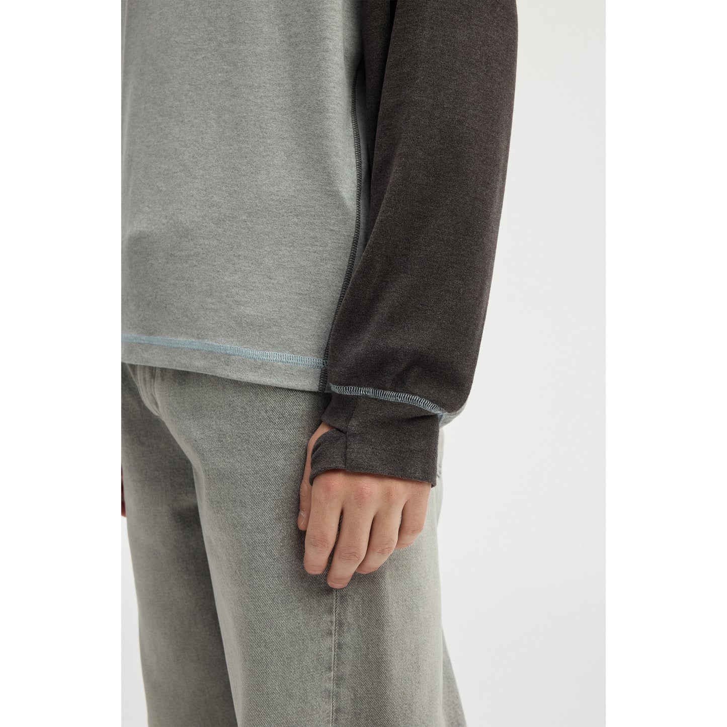 Lilbetter Cleanfit erkaklar uchun uzun yengli futbolka