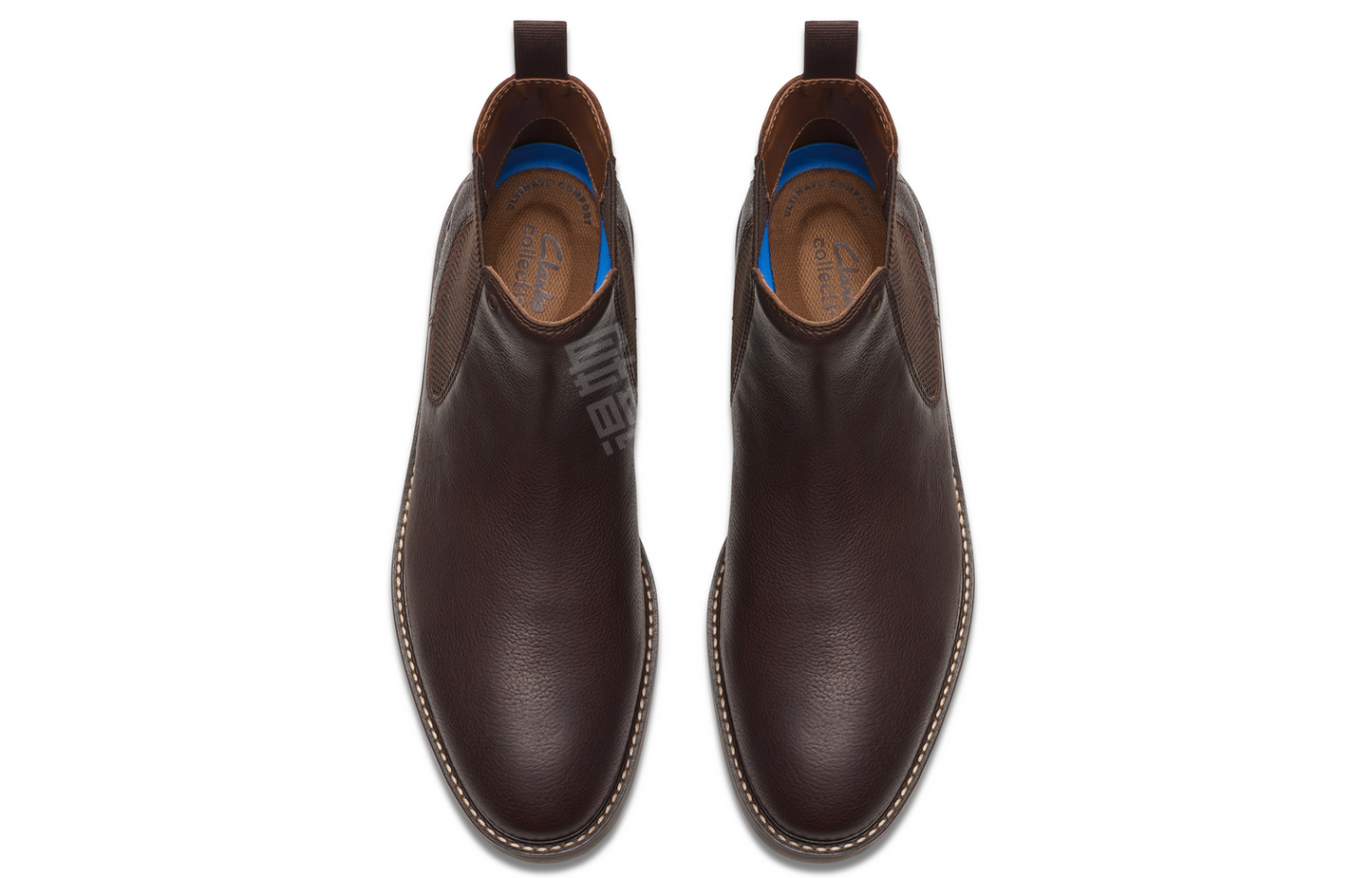 Clarks свою музыку коровьей кожи простой британский сто с коротким челси ботинки мужчины коричневый